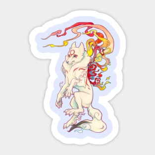 'Painted Warrior' Amaterasu plain Sticker